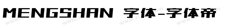 MENGSHAN 字体字体转换